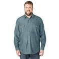 thumbnail image 1 of Boulder Creek By Kingsize Men's Big & Tall  Long Sleeve Denim And Twill Shirt, 1 of 6