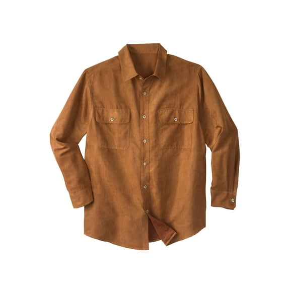 Boulder Creek By Kingsize Men's Big & Tall  Long Sleeve Moleskin Shirt