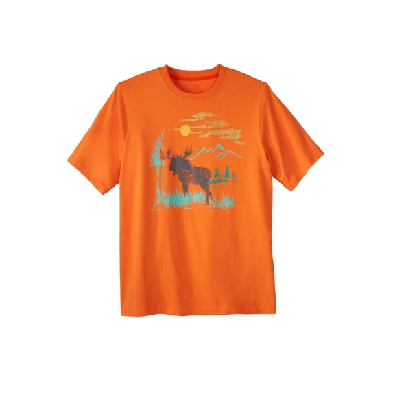 Boulder Creek By Kingsize Men's Big & Tall Nature Graphic Tee