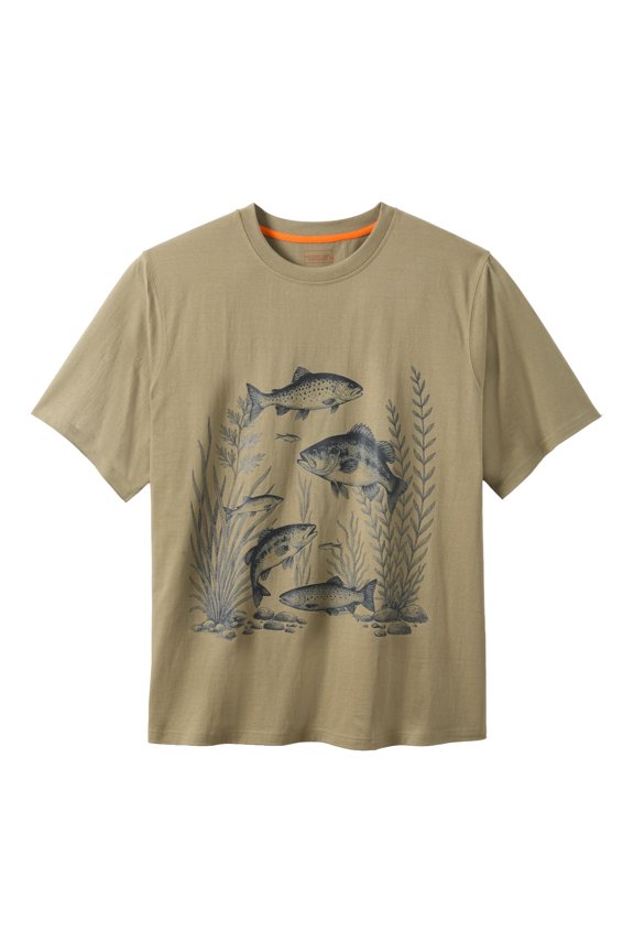 By Kingsize Men's Big & Tall Nature Graphic Tee