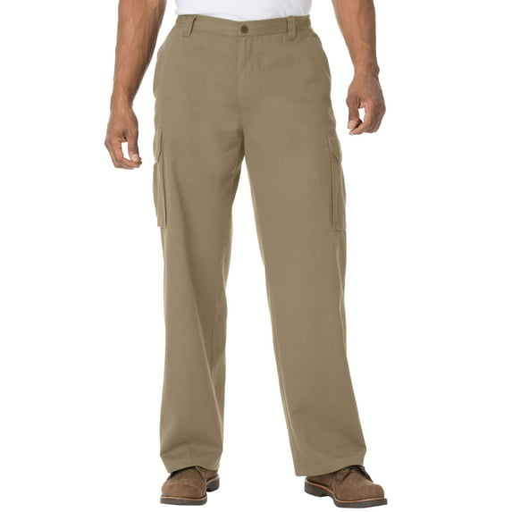 Boulder Creek By Kingsize Men's Big & Tall Renegade Side-Elastic Waist Cargo Pants