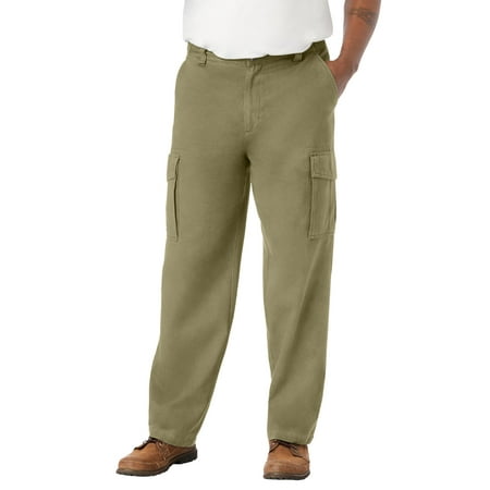 Boulder Creek By Kingsize Men's Big & Tall Renegade Side-Elastic Waist Cargo Pants