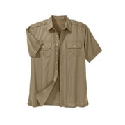 Boulder Creek By Kingsize Men's Big & Tall Short Sleeve Pilot Shirt