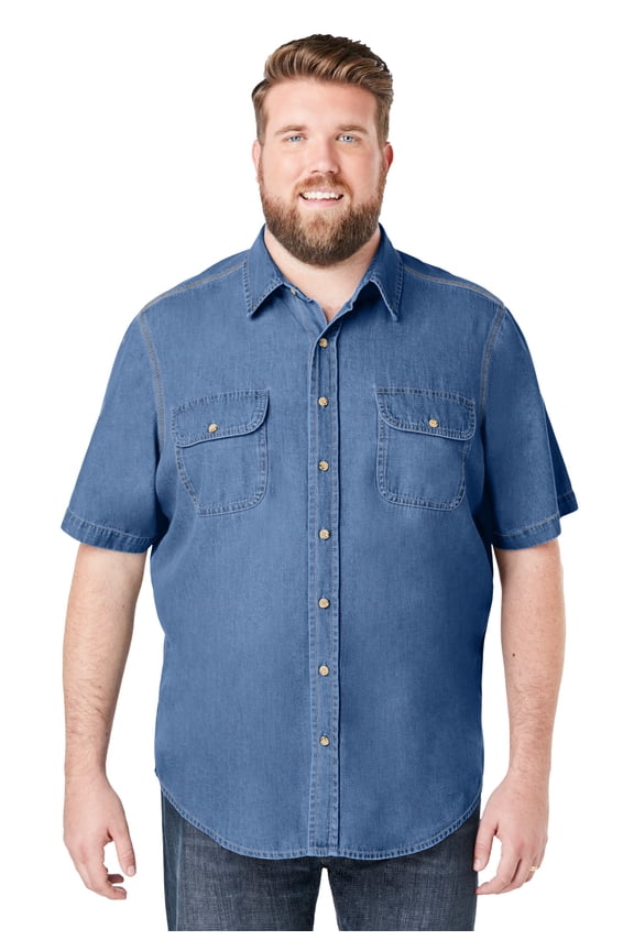 By Kingsize Men's Big & Tall Short Sleeve Shirt