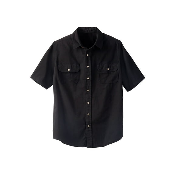 Boulder Creek by KingSize Men's Big & Tall Short Sleeve Denim And Twill Shirt