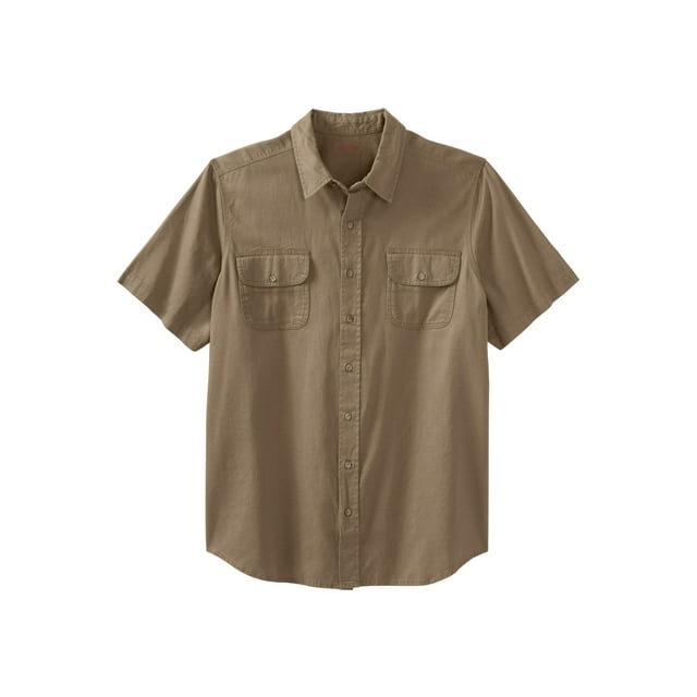 Boulder Creek By Kingsize Men's Big & Tall Short Sleeve Shirt