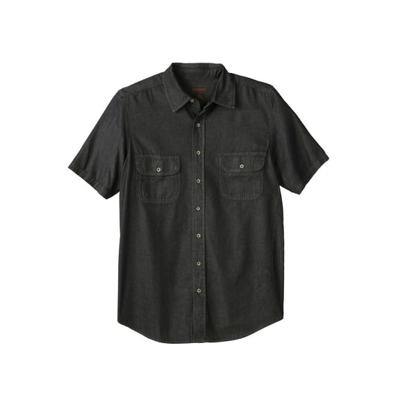 Boulder Creek By Kingsize Men's Big & Tall Short Sleeve Shirt