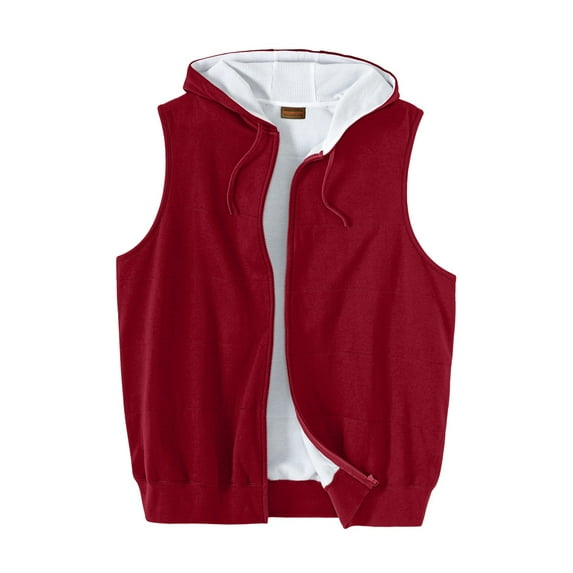 Boulder Creek By Kingsize Men's Big & Tall Thermal Lined Fleece Vest