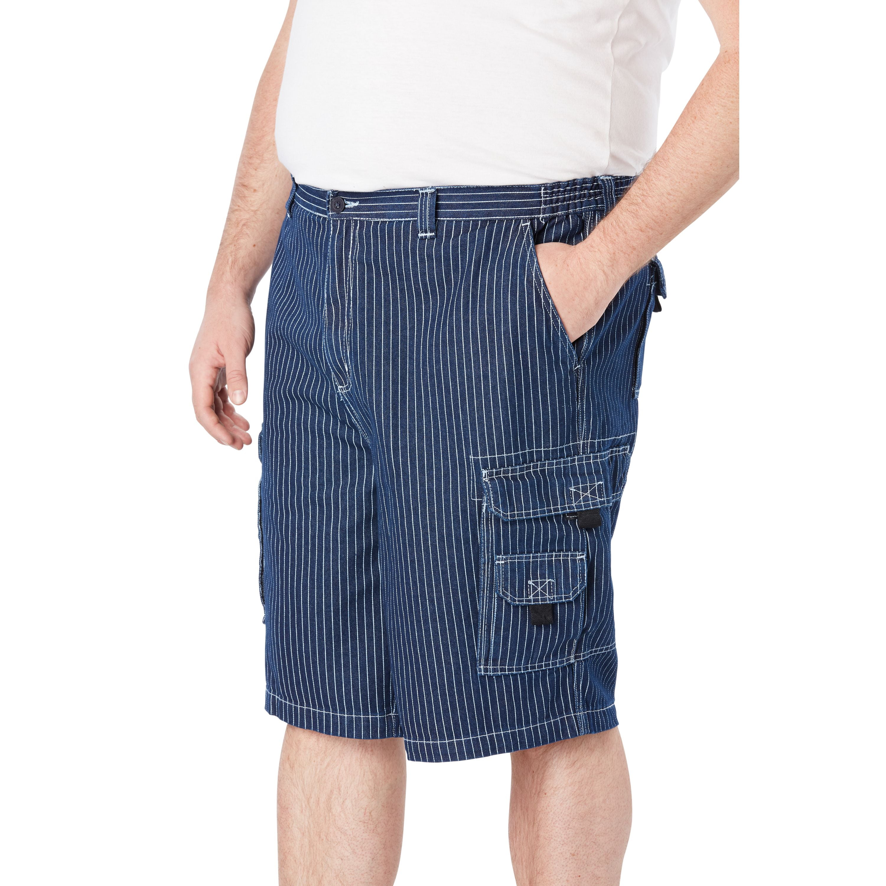 Boulder Creek Men's Big & Tall Boulder Creek 12" Denim Cargo Shorts