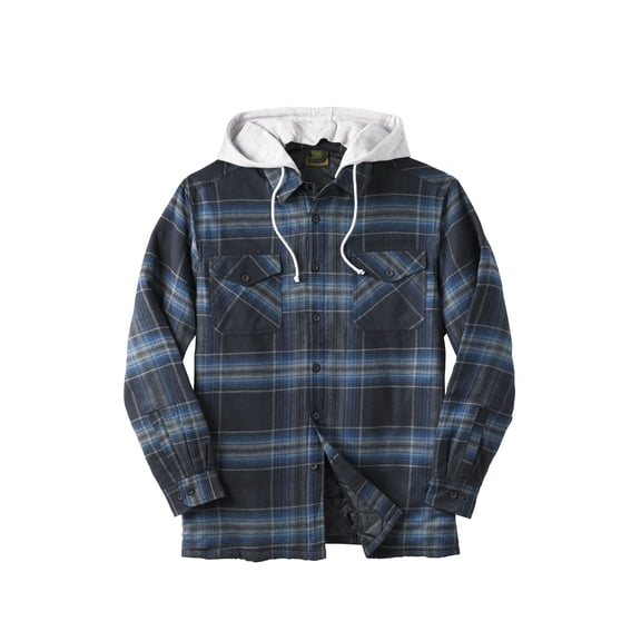 Boulder Creek Men's Big & Tall Removable Hood Shirt Jacket