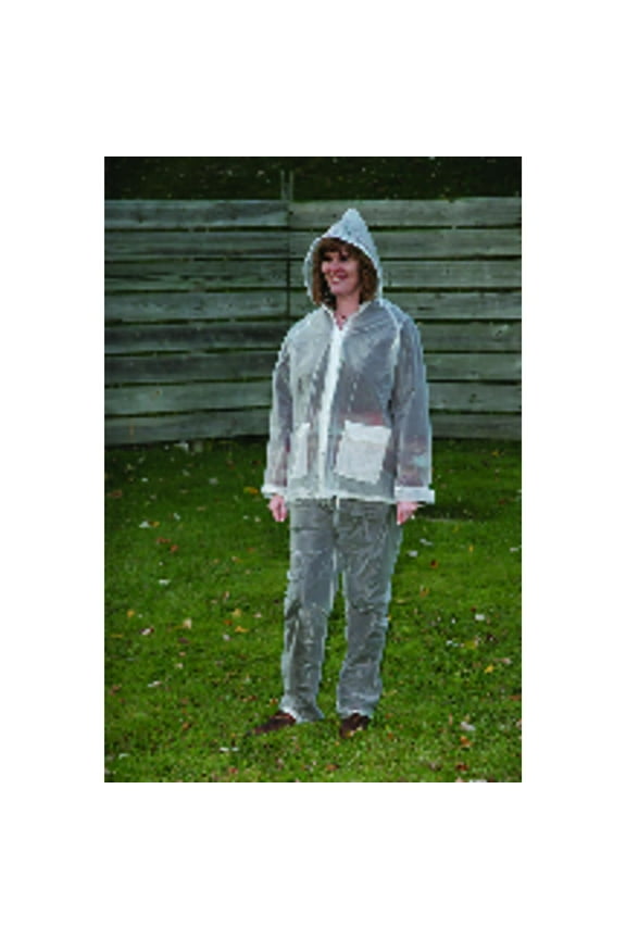 Vinyl Detachable Waterproof Rain Suits (Unisex L)