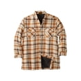 thumbnail image 1 of Boulder Creek by KingSize Men's Big & Tall Fleece-Lined Flannel Shirt Jacket, 1 of 5