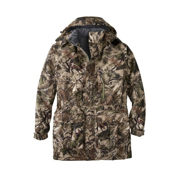 Boulder Creek by KingSize Men's Big & Tall Fleece-Lined Parka With Detachable Hood And 6 Pockets
