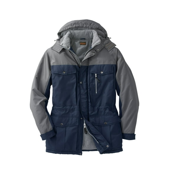 Boulder Creek by KingSize Men's Big & Tall Fleece-Lined Parka With Detachable Hood And 6 Pockets