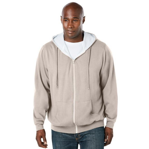 Boulder Creek by KingSize Men's Big & Tall Full-Zip Thermal Hoodie