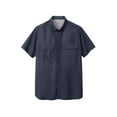 thumbnail image 1 of Boulder Creek by KingSize Men's Big & Tall Off-Shore Short-Sleeve Sport Shirt - 3XL, Classic Navy, 1 of 2