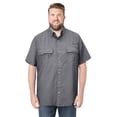 thumbnail image 1 of Boulder Creek by KingSize Men's Big & Tall Off-Shore Short-Sleeve Sport Shirt - 5XL, Steel Classic, 1 of 3