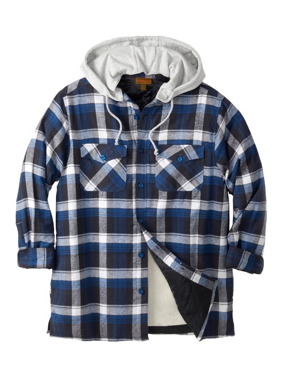 by KingSize Men's Big & Tall Removable Hooded Shirt Jacket