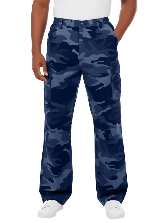 by KingSize Men's Big & Tall Renegade Side-Elastic Waist Cargo Pants