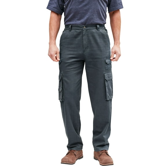 Boulder Creek by KingSize Men's Big & Tall Ranger Side-Elastic Stacked Cargo Pocket Pants