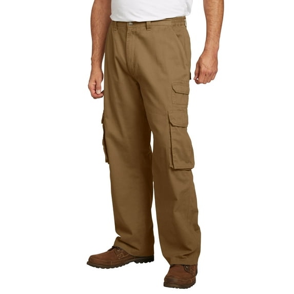 Boulder Creek by KingSize Men's Big & Tall Ranger Side-Elastic Stacked Cargo Pocket Pants