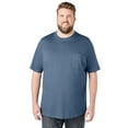 thumbnail image 1 of Boulder Creek by Kingsize Men's Big & Tall Heavyweight Pocket Crewneck T-Shirt - 2XL, Slate Blue, 1 of 6