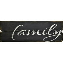 12 in. x 36 in. "Family" By Rough Cut Decor Printed Wall Art