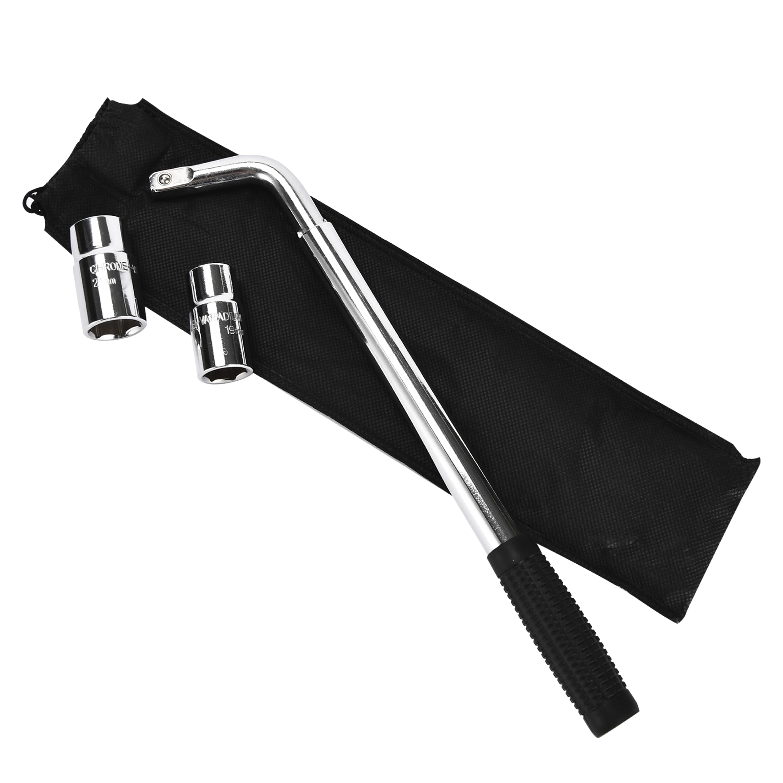 Boulder Tools Telescoping Lug Wrench with CRV Sockets Extendable