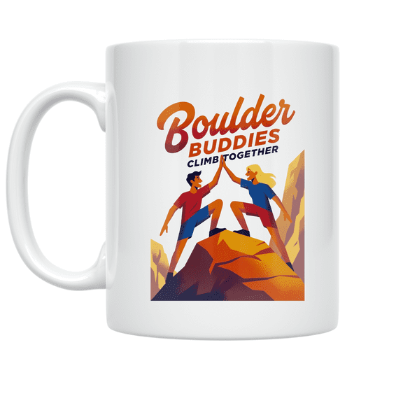 Bouldering Friendship Quotes - Climbing Enthusiast - 11 oz Ceramic Coffee Mug