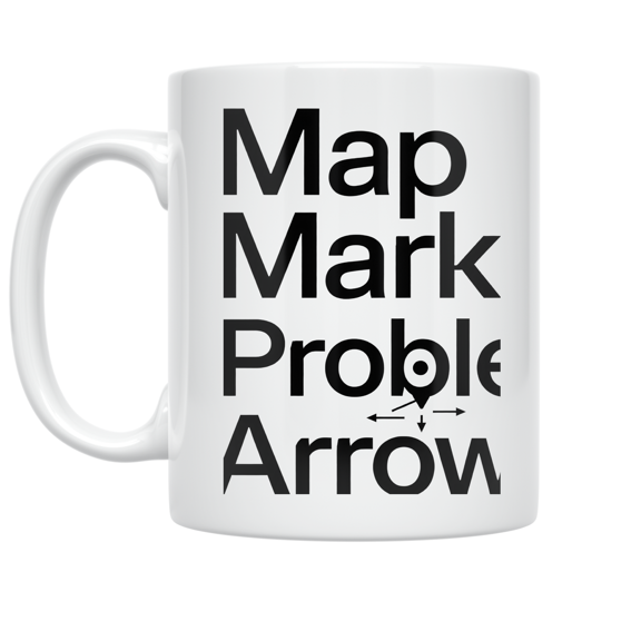 Bouldering Map Mark Problem Arrows - Climbing Enthusiast - 11 oz Ceramic Coffee Mug