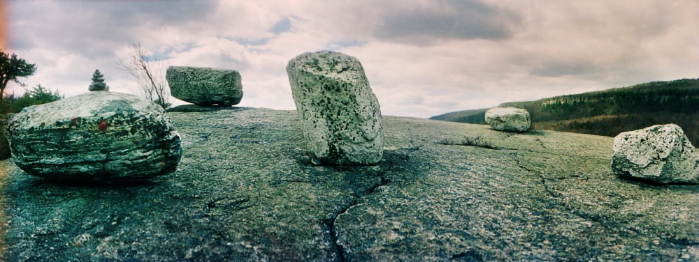 Boulders along the Gertrudes Nose Minnewaska State Park Catskill Mountains New York State USA Canvas Art - Panoramic Images (27 x 9)