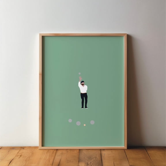 Boule Pétanque Sports Friends Minimal Modern Athlete Wall Decor, Unframed Canvas 8x10in