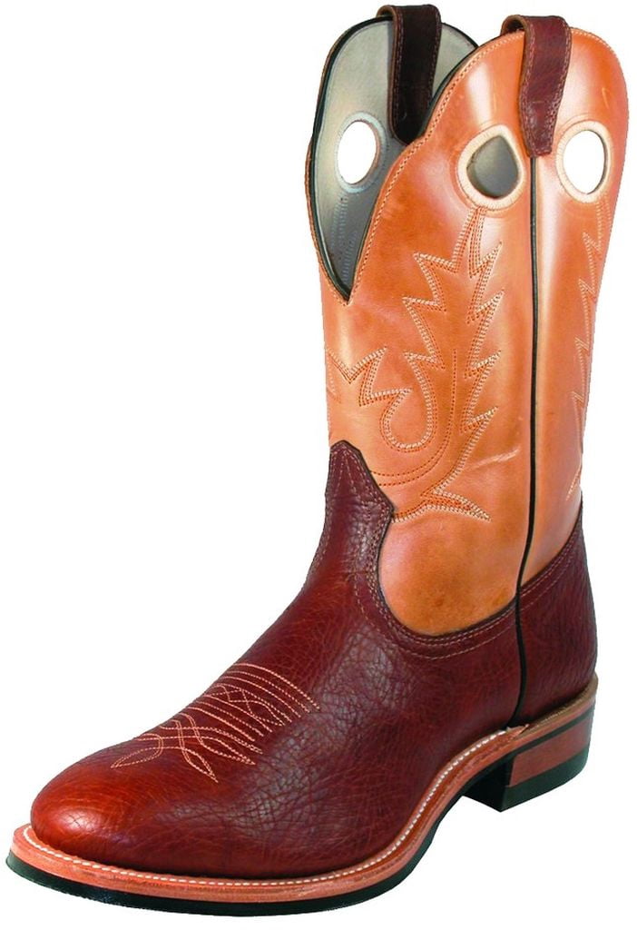 Boulet Western Boot Men Cowboy Leather Roper Cognac Organza  display picture 2