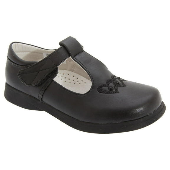 Boulevard Big Girls Touch Fastening T Bar Shoes