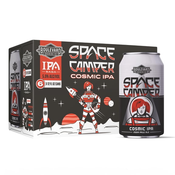 Boulevard Brewing Co. Space Camper Cosmic IPA, 12 fl oz, 6 Pack Cans, 5.9% ABV