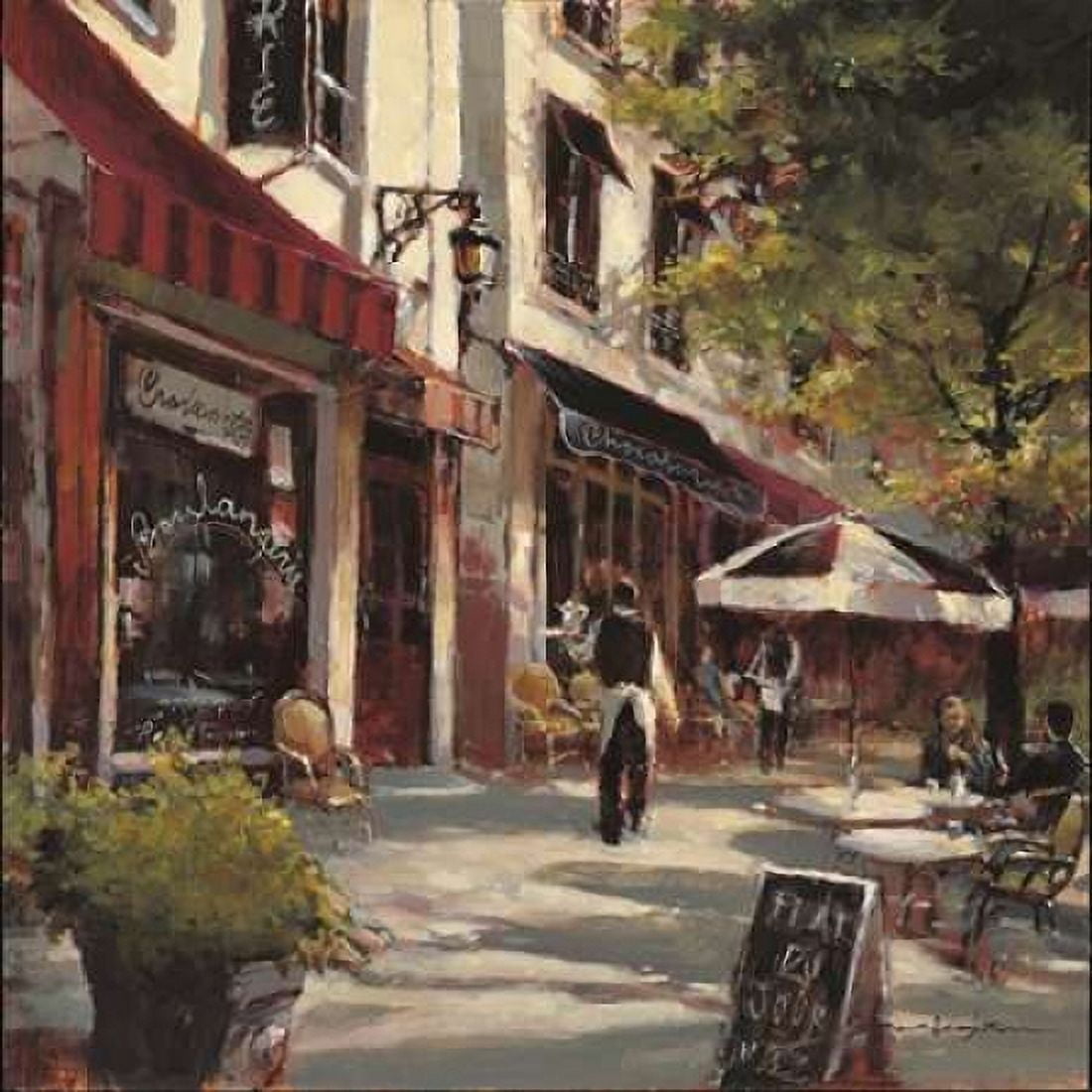 Boulevard Cafe Canvas Art - Brent Heighton (24 x 24)