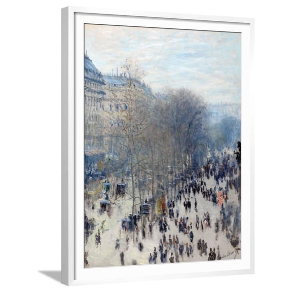 Boulevard Des Capucines, Scenic World Culture Framed Art Print Wall Art by Claude Monet Sold by Art.Com