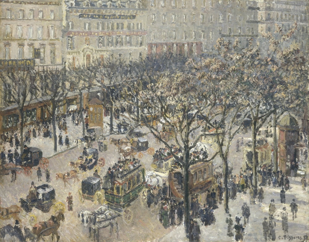 Boulevard Des Italiens Canvas Art - (36 x 24)