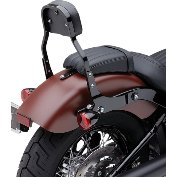 Boulevard Exhaust Detachable Backrest Kit - 11in. Square - Black