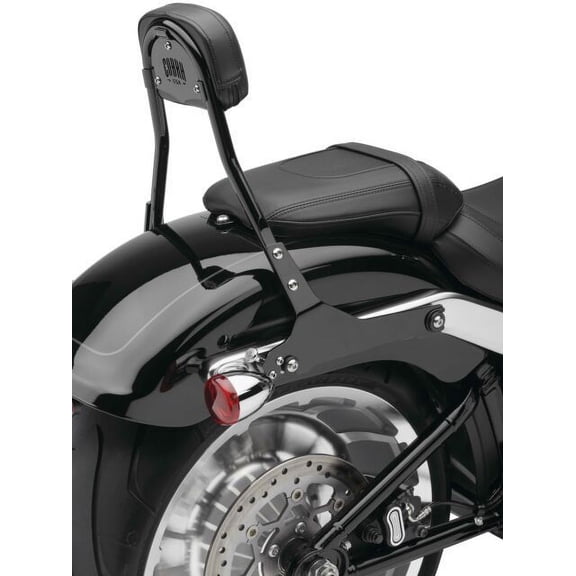 Boulevard Exhaust Detachable Backrest Kit - Round - Black