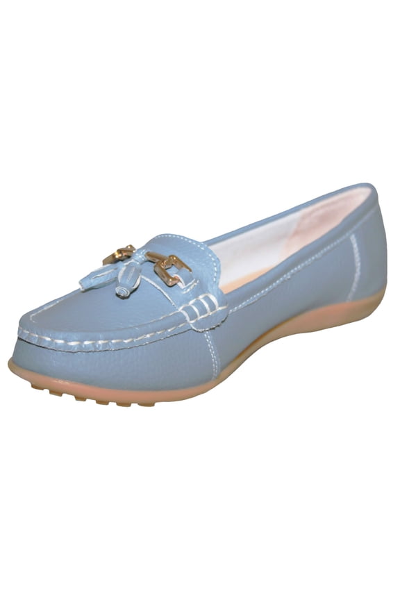 Womens Action Leather Tassle Loafers