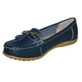 thumbnail image 1 of Boulevard Womens Action Leather Tassle Loafers, 1 of 4
