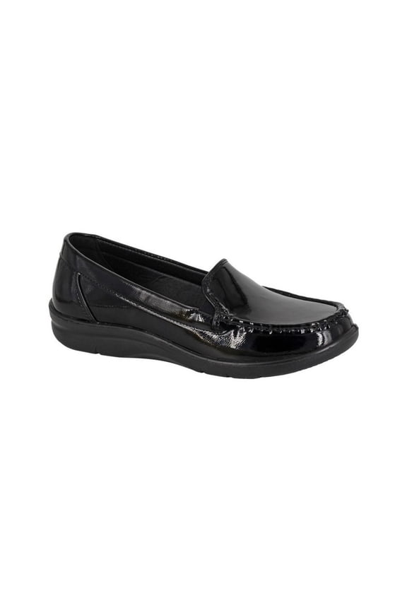 Womens Patent PU Loafers