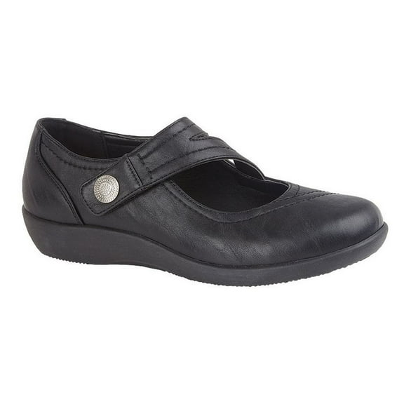 Boulevard Womens X Wide EE Fit Touch Fastening Bar Shoe