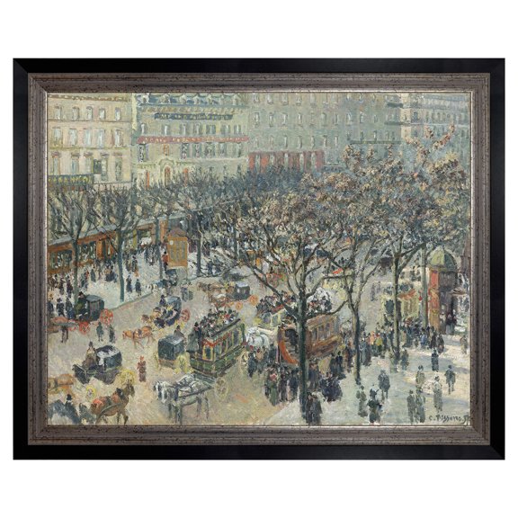 Boulevard des Italiens Framed Canvas
