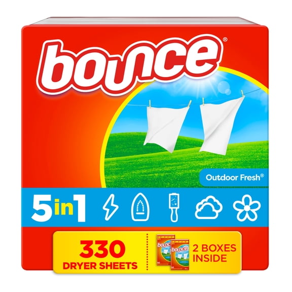 Bounce Dryer Sheets, Outdoor Fresh Scent, 330 Count