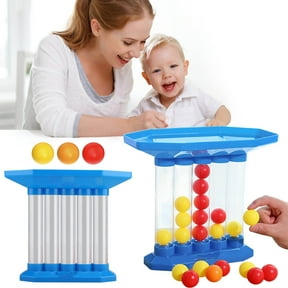 Bounce Balls Jumping Balls 4 In A Row Connection Game Portable Desktop Party Board Game Multiplayer Family Travel Holiday Interactive Strategy Game Gift for Adults Indoor Outdoor Fun