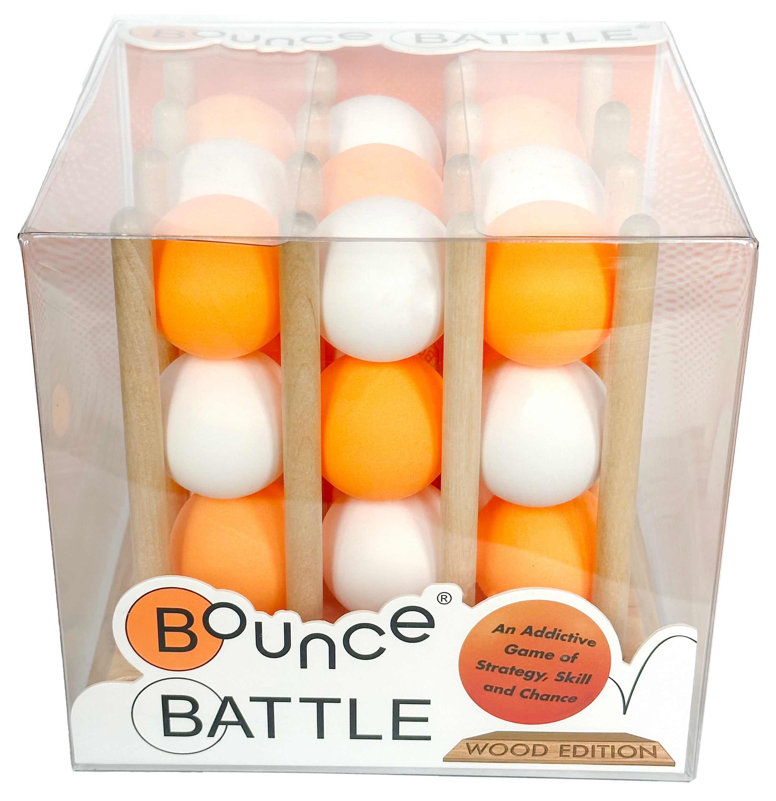 Bounce Battle Wood Edition Game Set - an Addictive Game of