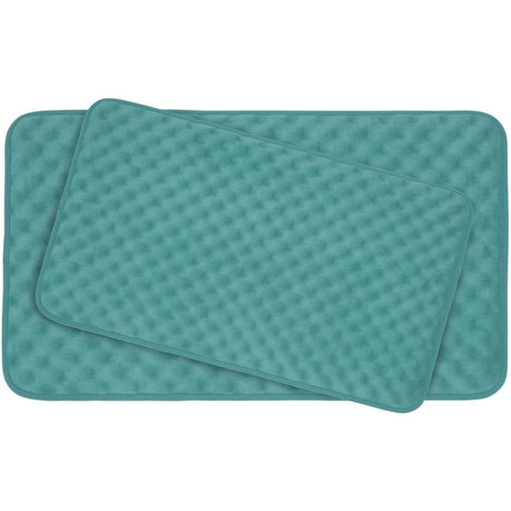 Massage Premium 2-Piece Memory Foam Bath Mat Set