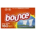 thumbnail image 1 of Bounce Dryer Sheets, 160 Sheets, Outdoor Fresh Scent Fabric Softener Sheets, 1 of 10